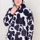KidsOversizedHoodieBlanketinCow6